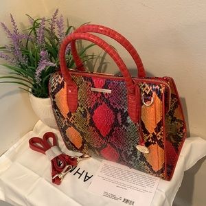 Brahmin SMALL CAROLINE Red Dragon Experium